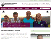 Tablet Screenshot of emmauspgh.org